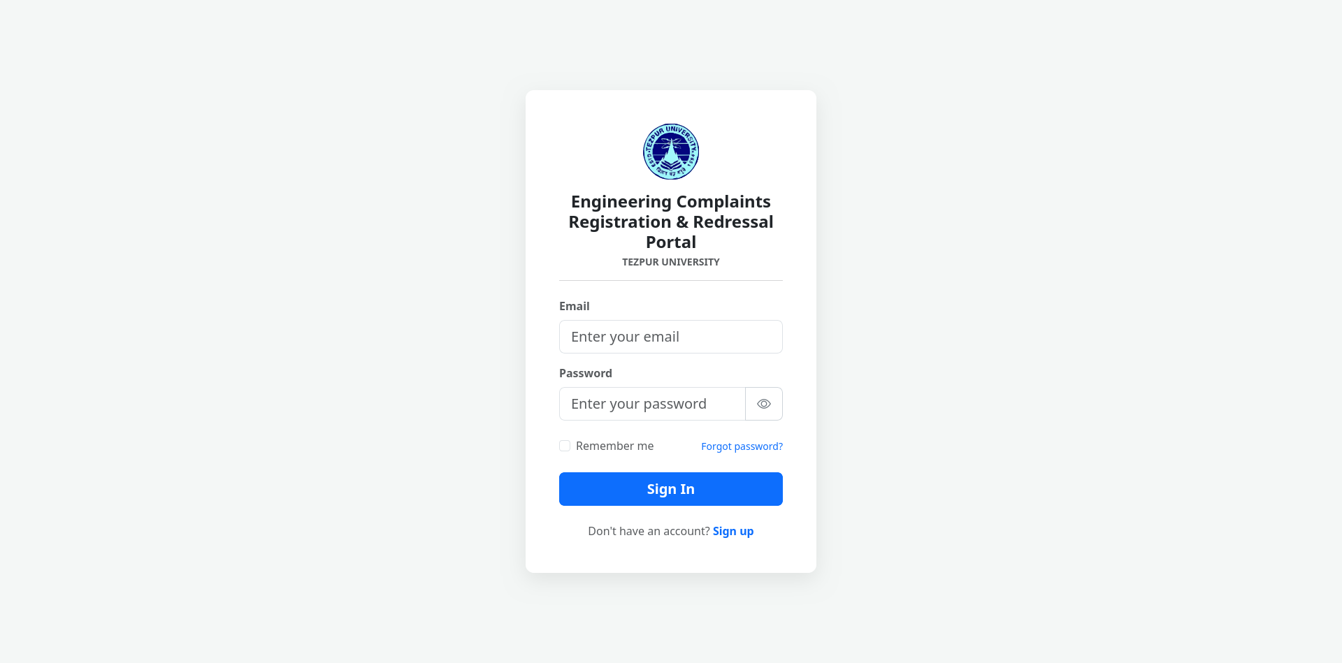 Login Page